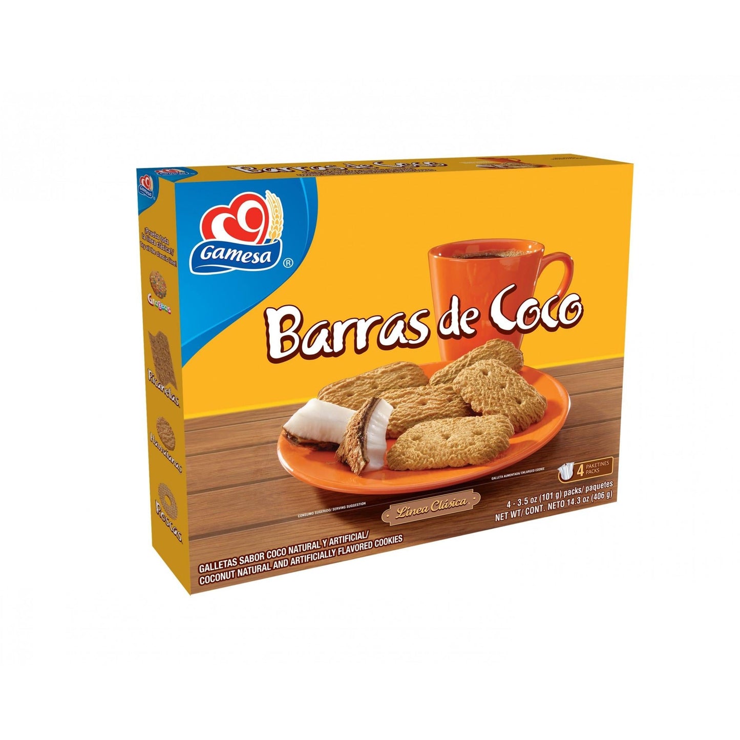Gamesa Barras De Coco 14.3oz