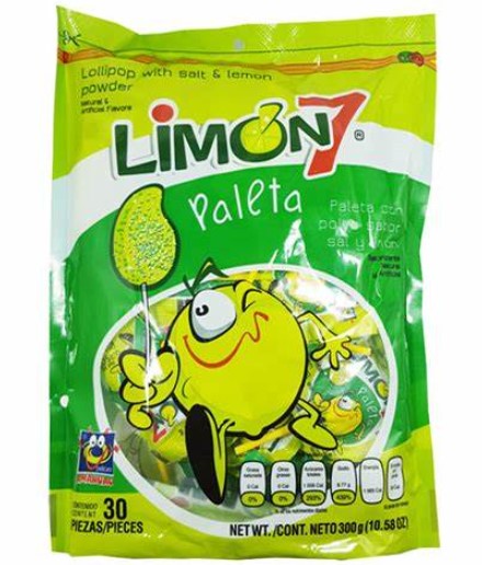 Anahuac Paleta Limon 7 bolsa 30pc