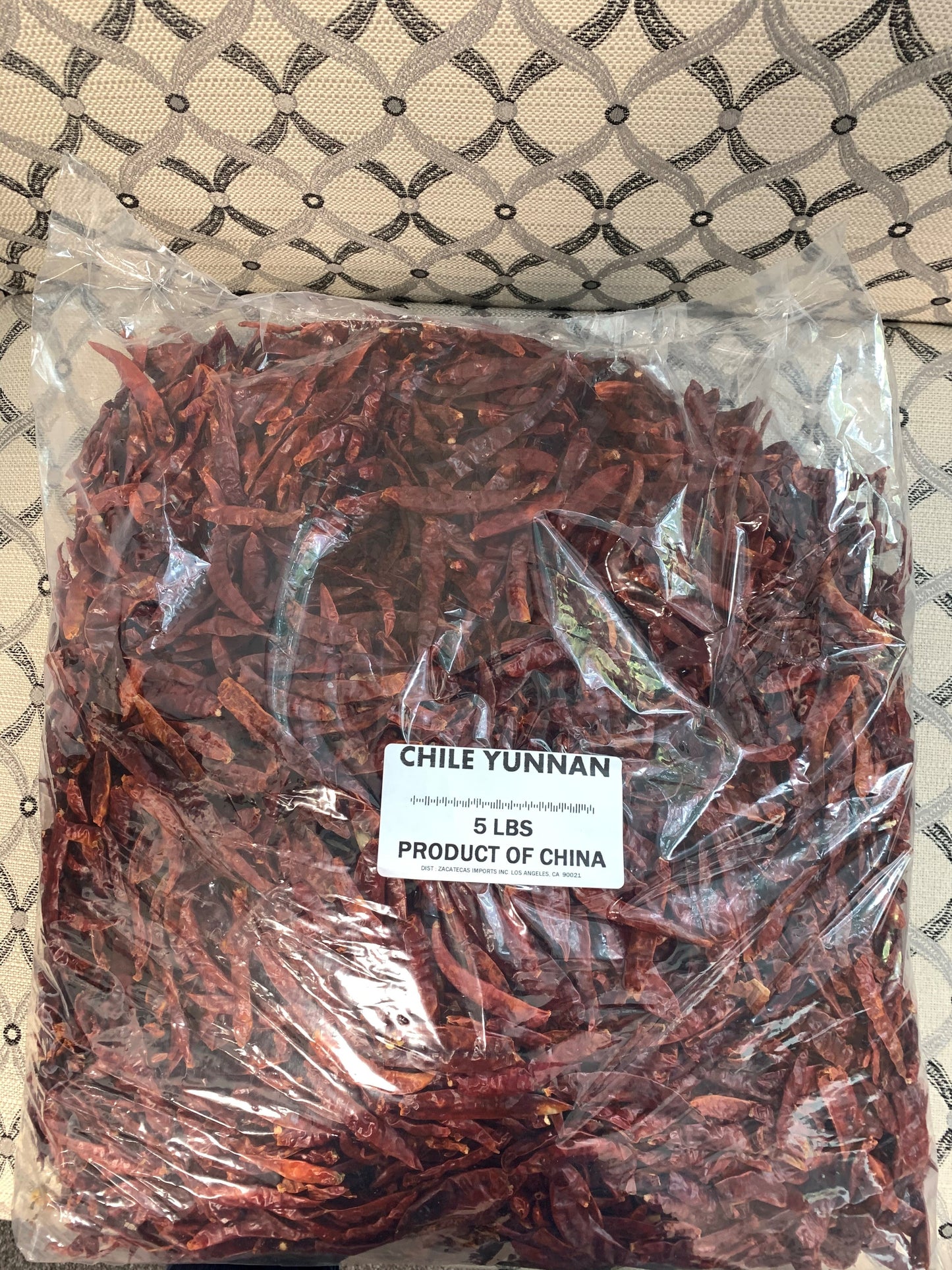 Bulk Chile Arbol sin cabo Yunan 5 lb bag