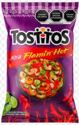 Tostitos Flaming hot Grande / large 6.01oz
