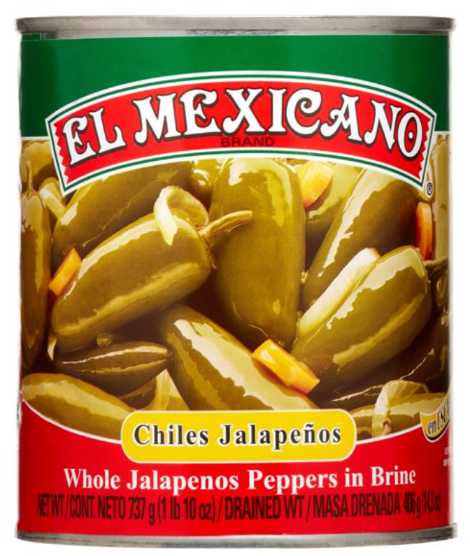 El Mexicano Whole Jalapeno 26oz