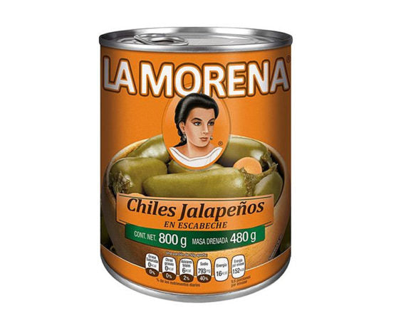 La Morena  Whole Jalapeno 28.2 oz (800g)