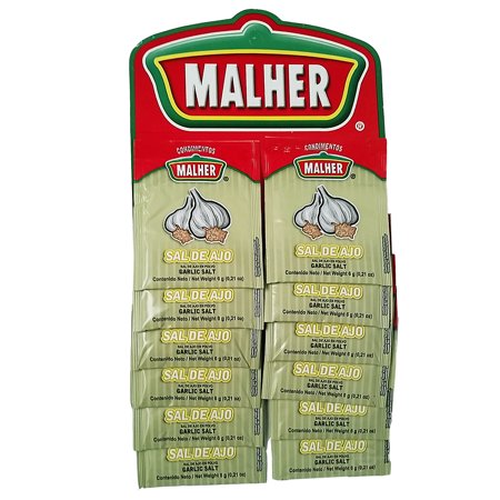 Malher Sal De Ajo (Garlic Salt) Tira (Strip)