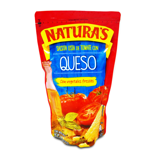 Naturas Salsa Con Queso (Tomato Sauce Cheese with Vegetables) 8oz