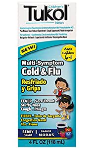 Tukol Cold & Fever Relief 4 oz Mora/ Berries------> PICK UP ONLY