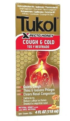 Tukol Xpecto Honey (Miel) Cough & Cold 4oz------> PICK UP ONLY