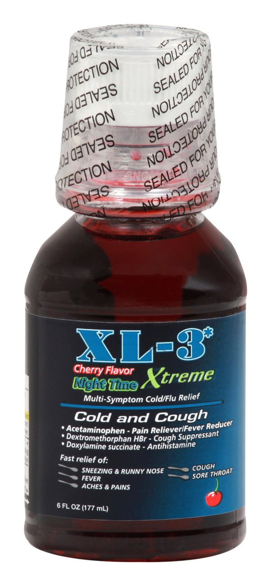 XL-3 Night Time Xtreme Cherry Liquido 12oz-------> PICK UP ONLY